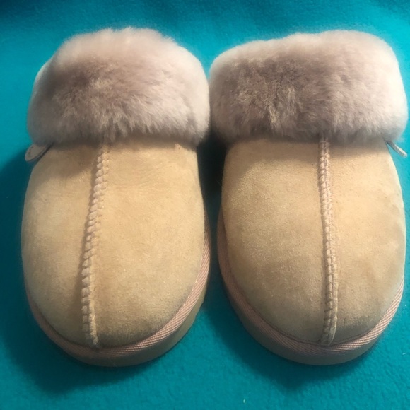 Dearfoam Fireside Open-back Shearling Slippers Sz 9 - Picture 6 of 10